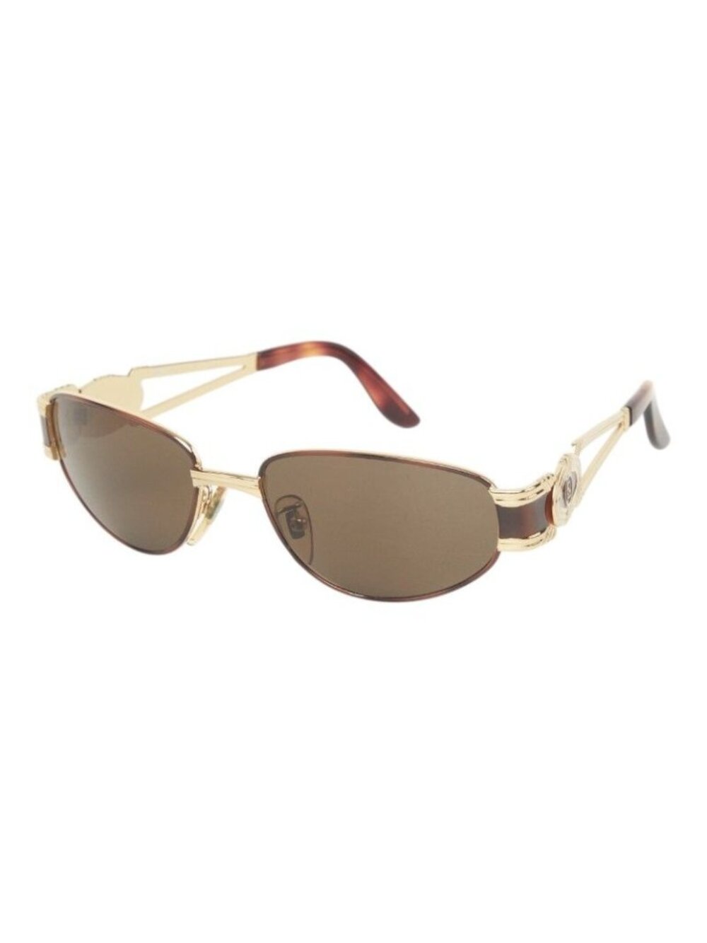 Fendi Sunglasses Eyewear Mod SL Brown Gold Acetate Plated